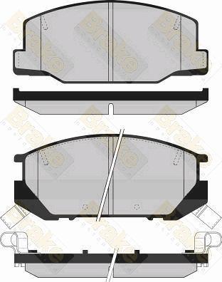 Brake Engineering PA851 - Kit de plaquettes de frein, frein à disque cwaw.fr