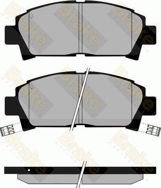 Brake Engineering PA853 - Kit de plaquettes de frein, frein à disque cwaw.fr