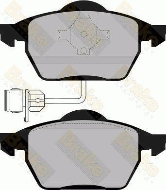 Brake Engineering PA865 - Kit de plaquettes de frein, frein à disque cwaw.fr