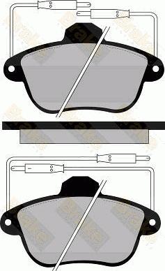 Brake Engineering PA807 - Kit de plaquettes de frein, frein à disque cwaw.fr