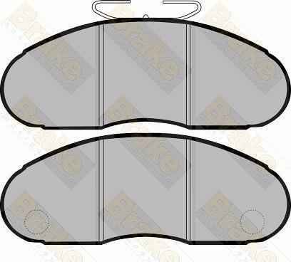 Brake Engineering PA812 - Kit de plaquettes de frein, frein à disque cwaw.fr