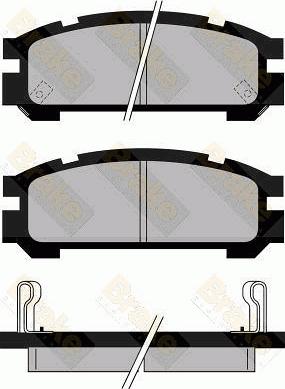 Brake Engineering PA823 - Kit de plaquettes de frein, frein à disque cwaw.fr