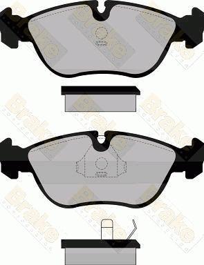 Brake Engineering PA878 - Kit de plaquettes de frein, frein à disque cwaw.fr