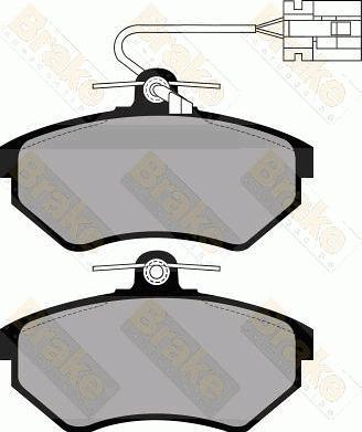 Brake Engineering PA872 - Kit de plaquettes de frein, frein à disque cwaw.fr