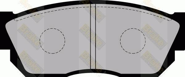 Brake Engineering PA356 - Kit de plaquettes de frein, frein à disque cwaw.fr