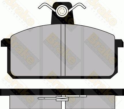 Brake Engineering PA350 - Kit de plaquettes de frein, frein à disque cwaw.fr