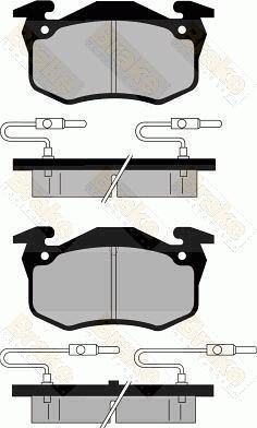 Brake Engineering PA352 - Kit de plaquettes de frein, frein à disque cwaw.fr