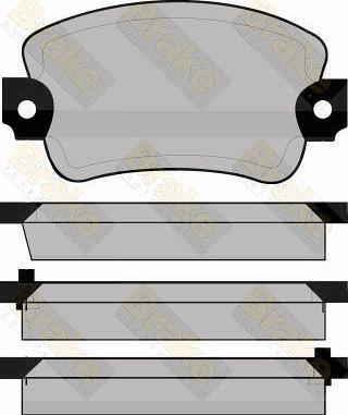 Brake Engineering PA308 - Kit de plaquettes de frein, frein à disque cwaw.fr