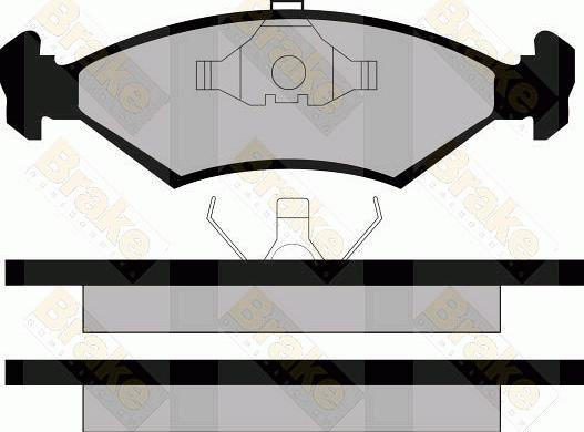 Brake Engineering PA310 - Kit de plaquettes de frein, frein à disque cwaw.fr