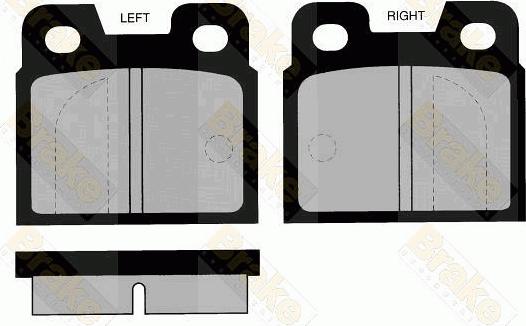 Brake Engineering PA248 - Kit de plaquettes de frein, frein à disque cwaw.fr