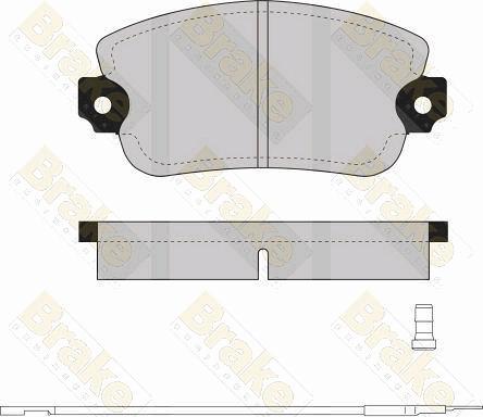 Brake Engineering PA256 - Kit de plaquettes de frein, frein à disque cwaw.fr