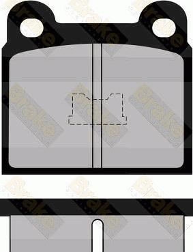 Brake Engineering PA250 - Kit de plaquettes de frein, frein à disque cwaw.fr