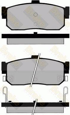 Brake Engineering PA799 - Kit de plaquettes de frein, frein à disque cwaw.fr