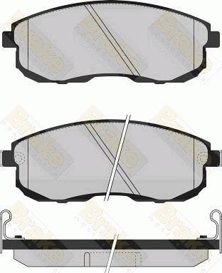 Brake Engineering PA791 - Kit de plaquettes de frein, frein à disque cwaw.fr