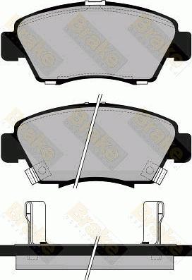 BENDIX 572340 - Kit de plaquettes de frein, frein à disque cwaw.fr