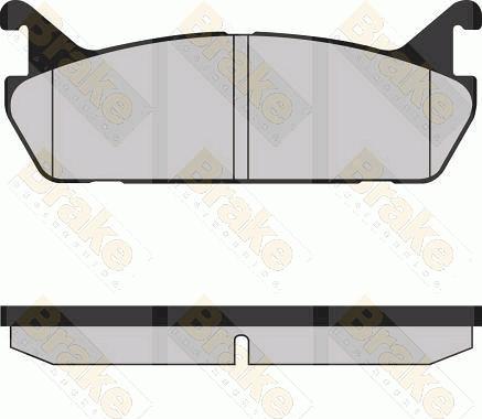 Brake Engineering PA764 - Kit de plaquettes de frein, frein à disque cwaw.fr