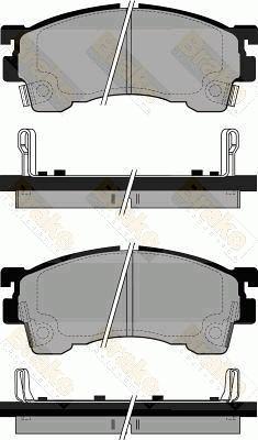 Brake Engineering PA768 - Kit de plaquettes de frein, frein à disque cwaw.fr