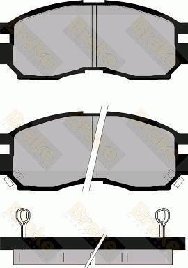 Brake Engineering PA783 - Kit de plaquettes de frein, frein à disque cwaw.fr