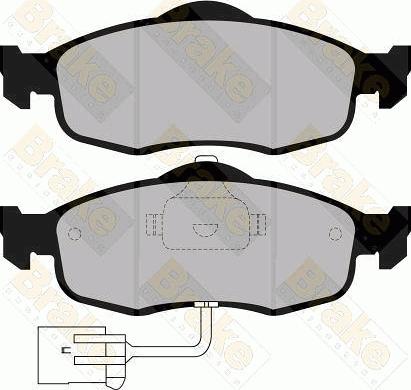 Brake Engineering PA730 - Kit de plaquettes de frein, frein à disque cwaw.fr