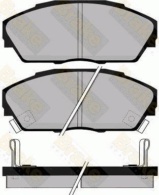 Brake Engineering PA737 - Kit de plaquettes de frein, frein à disque cwaw.fr