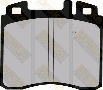 Brake Engineering PA778 - Kit de plaquettes de frein, frein à disque cwaw.fr