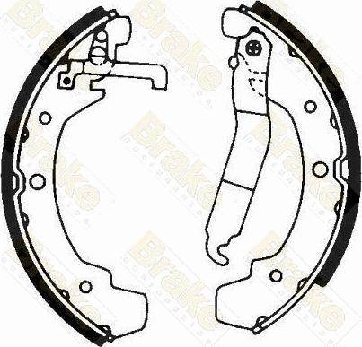 Brake Engineering SH1611 - Jeu de mâchoires de frein cwaw.fr