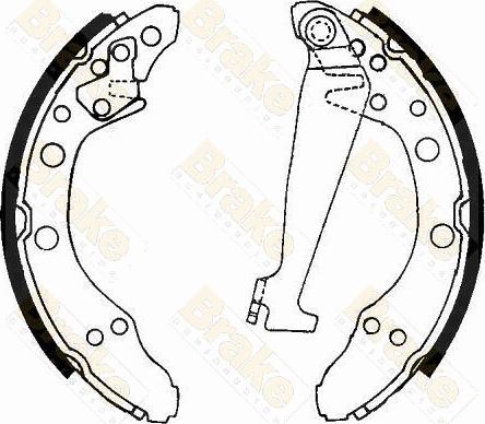 Brake Engineering SH1092 - Jeu de mâchoires de frein cwaw.fr