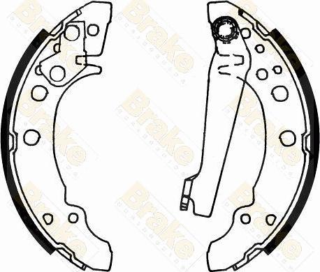 Brake Engineering SH1166 - Jeu de mâchoires de frein cwaw.fr