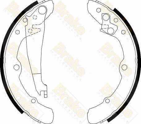 Brake Engineering SH1113 - Jeu de mâchoires de frein cwaw.fr