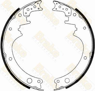 Brake Engineering SH1183 - Jeu de mâchoires de frein cwaw.fr