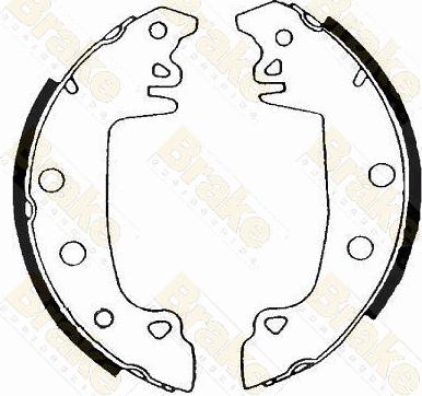 Brake Engineering SH1176 - Jeu de mâchoires de frein cwaw.fr