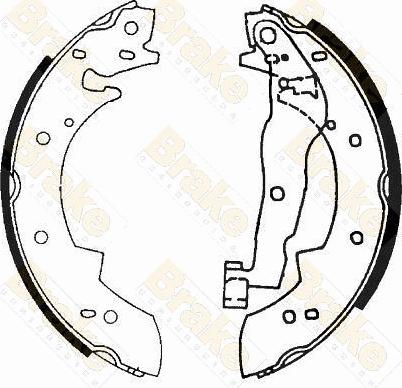 Brake Engineering SH1177 - Jeu de mâchoires de frein cwaw.fr