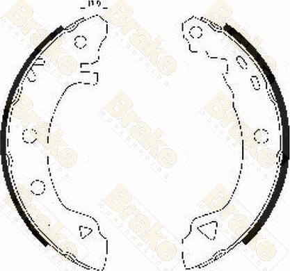 Brake Engineering SH1240 - Jeu de mâchoires de frein cwaw.fr