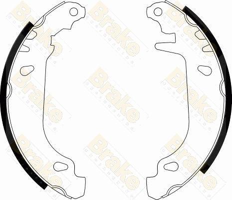 Brake Engineering SH1211 - Jeu de mâchoires de frein cwaw.fr