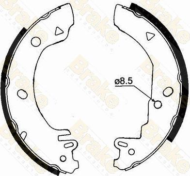 Brake Engineering SH1280 - Jeu de mâchoires de frein cwaw.fr