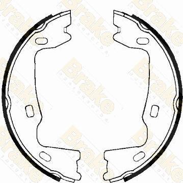 Brake Engineering SH1223 - Jeu de mâchoires de frein, frein de stationnement cwaw.fr