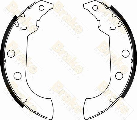 Brake Engineering SH1272 - Jeu de mâchoires de frein cwaw.fr