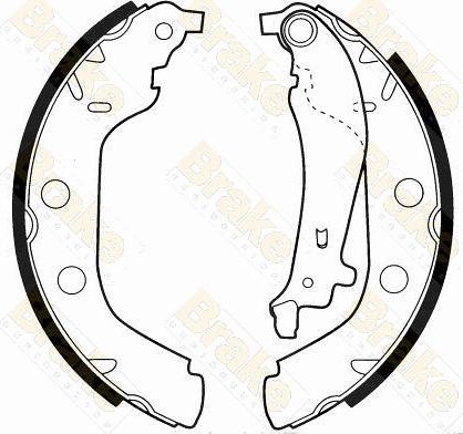 Brake Engineering SH2499 - Jeu de mâchoires de frein cwaw.fr