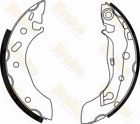 Brake Engineering SH2495 - Jeu de mâchoires de frein cwaw.fr