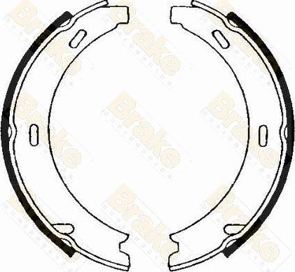 Brake Engineering SH2491 - Jeu de mâchoires de frein, frein de stationnement cwaw.fr