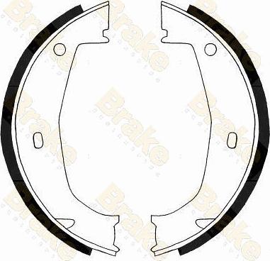 Brake Engineering SH2498 - Jeu de mâchoires de frein, frein de stationnement cwaw.fr