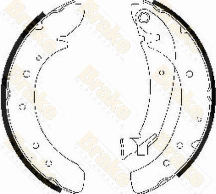 Brake Engineering SH2469 - Jeu de mâchoires de frein cwaw.fr