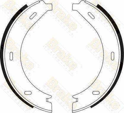 Brake Engineering SH2489 - Jeu de mâchoires de frein, frein de stationnement cwaw.fr