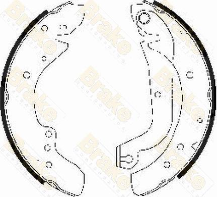 Brake Engineering SH2486 - Jeu de mâchoires de frein cwaw.fr