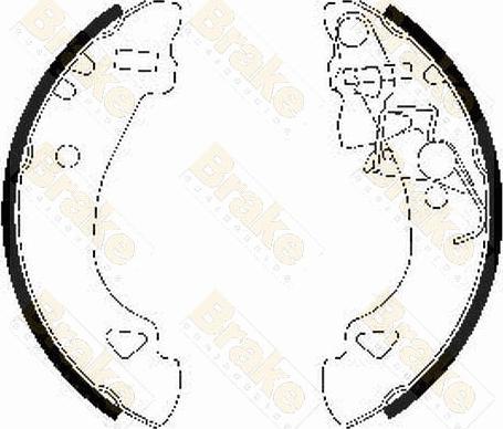 Brake Engineering SH2482 - Jeu de mâchoires de frein cwaw.fr