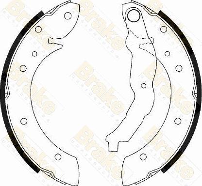 Brake Engineering SH2433 - Jeu de mâchoires de frein cwaw.fr