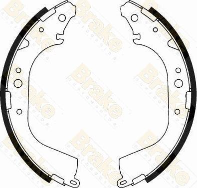 Brake Engineering SH2427 - Jeu de mâchoires de frein cwaw.fr