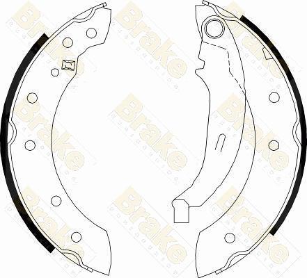 Brake Engineering SH2474 - Jeu de mâchoires de frein cwaw.fr