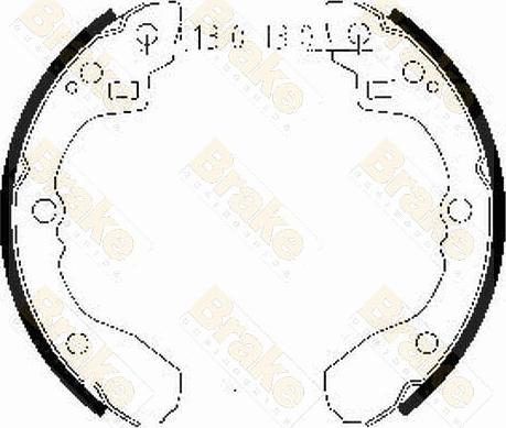 Brake Engineering SH2471 - Jeu de mâchoires de frein cwaw.fr