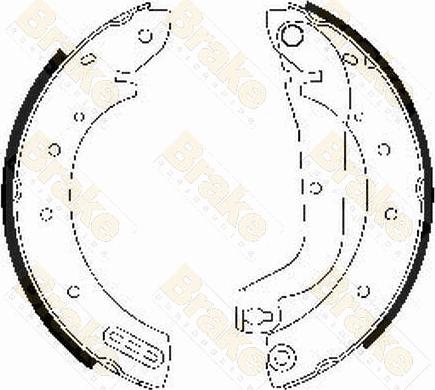 Brake Engineering SH2472 - Jeu de mâchoires de frein cwaw.fr